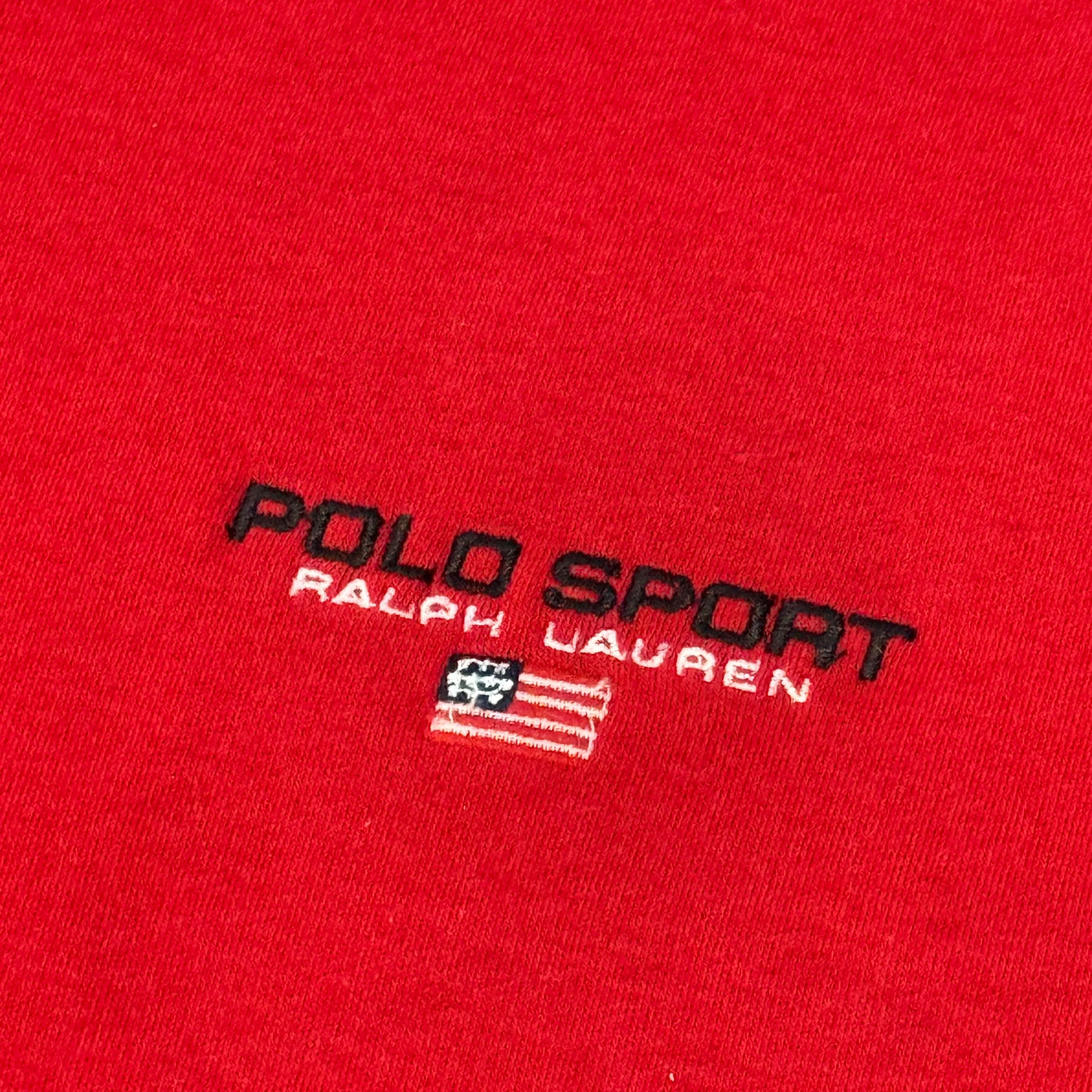 1990’S POLO SPORT MADE IN USA L/S TURTLENECK SINGLE STITCH SHIRT LARGE