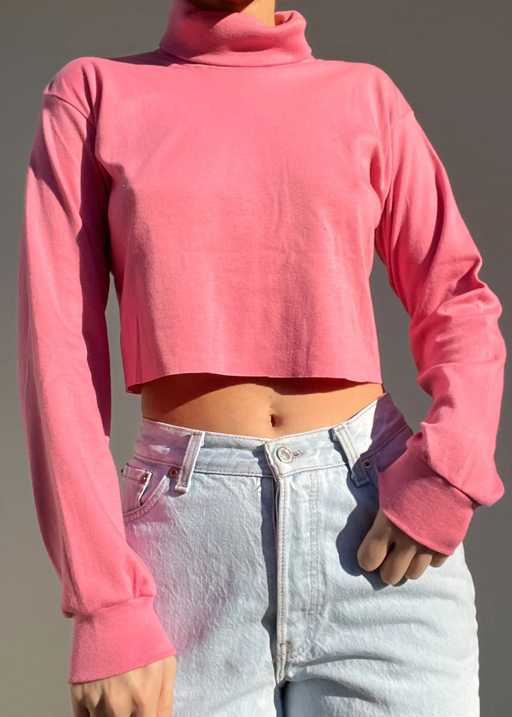 90's Bubblegum Pink Turtleneck (S)