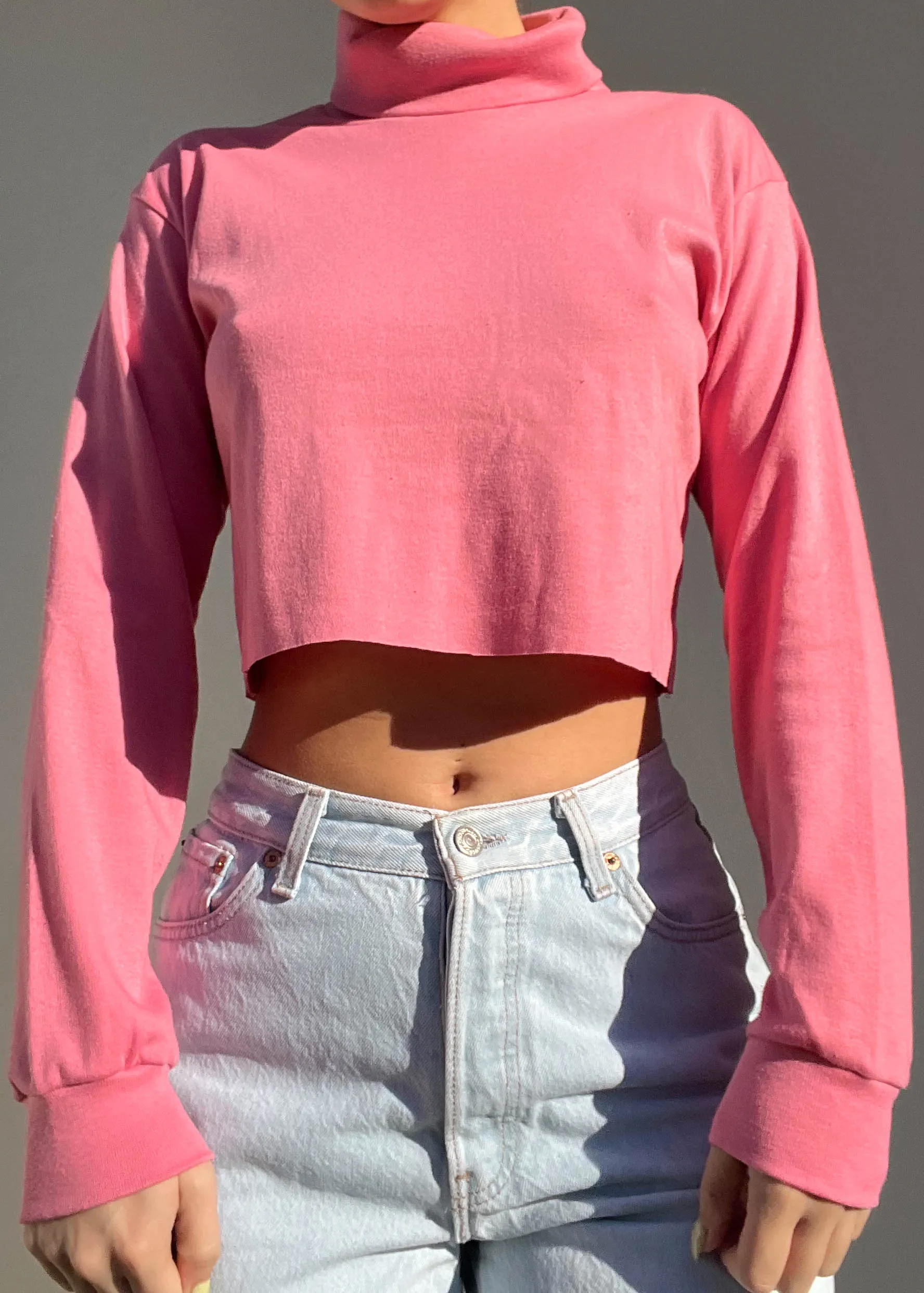 90's Bubblegum Pink Turtleneck (S)