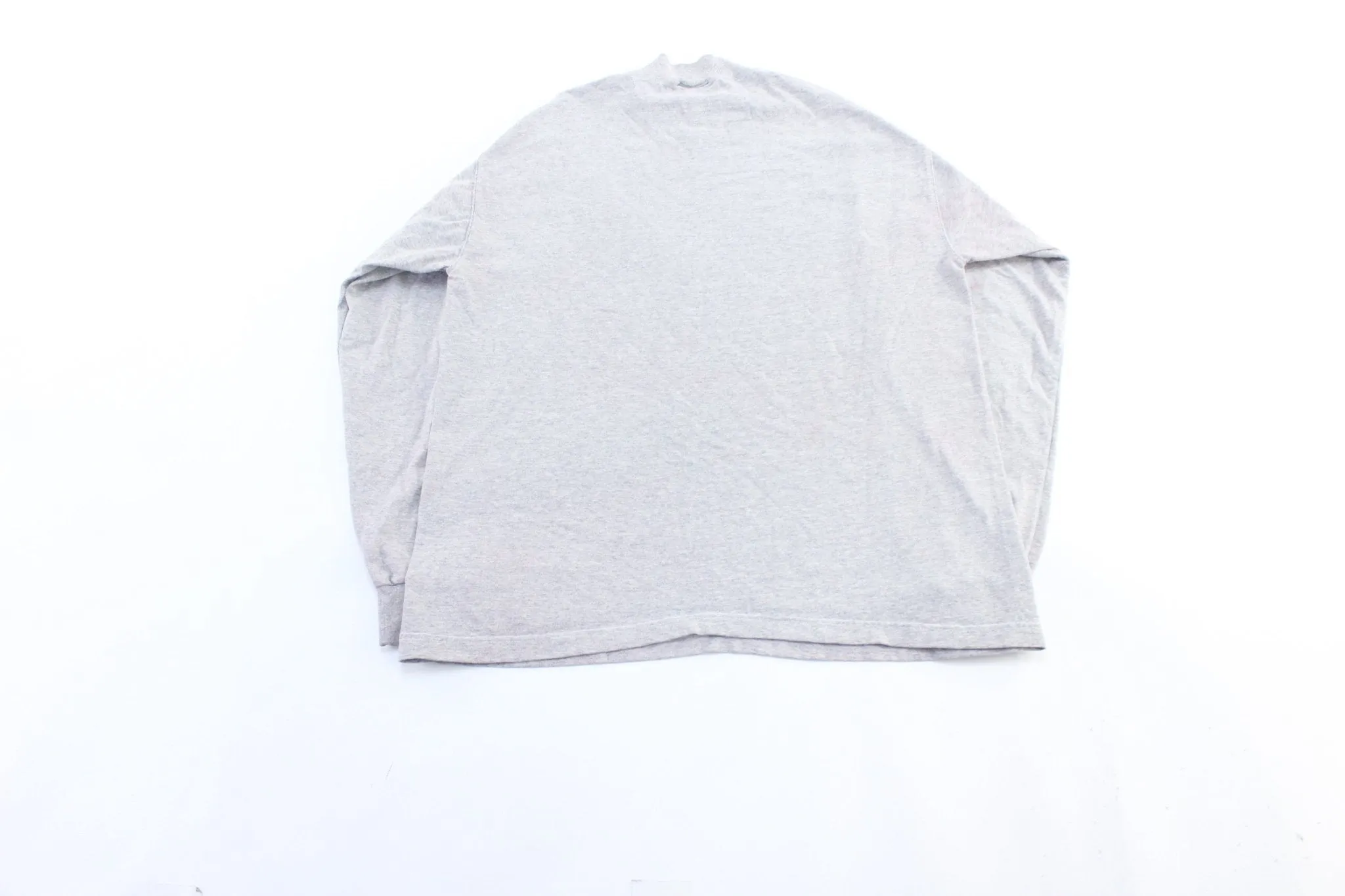 90's Wilson Embroidered Logo Grey Turtleneck LS T-Shirt