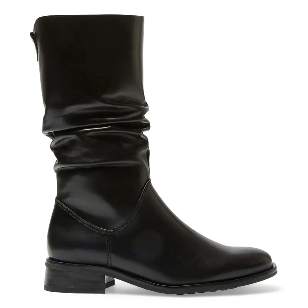 Adam Boot in Black Leather