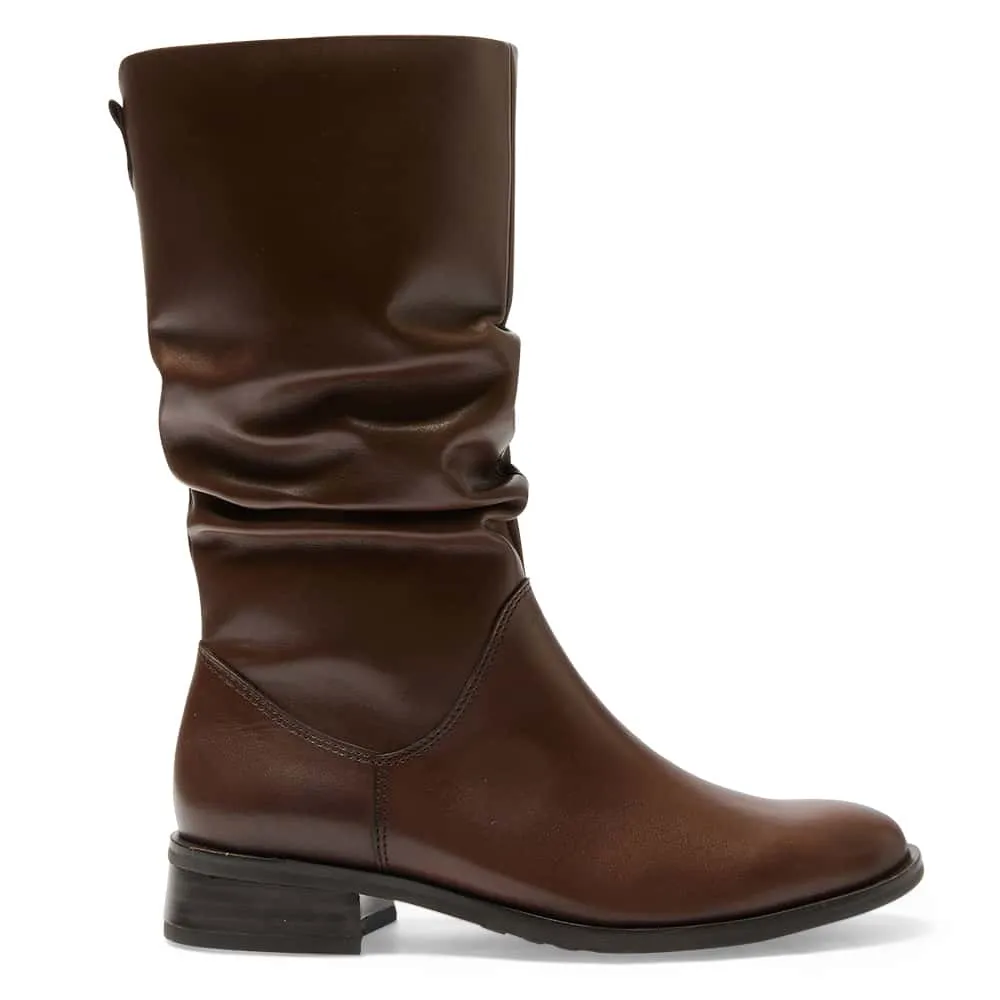 Adam Boot in Brown Leather