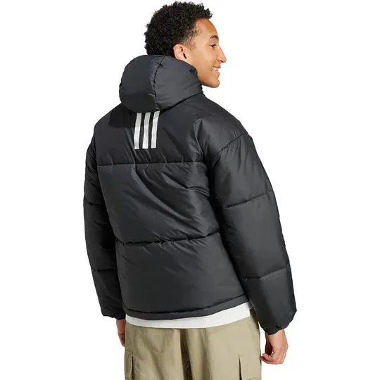 ADIDAS BSC 3S Puffy Hooded Jacket - MEN - BLACK