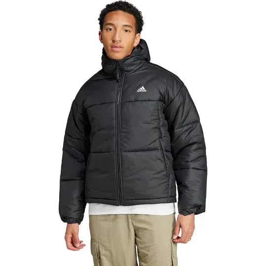 ADIDAS BSC 3S Puffy Hooded Jacket - MEN - BLACK