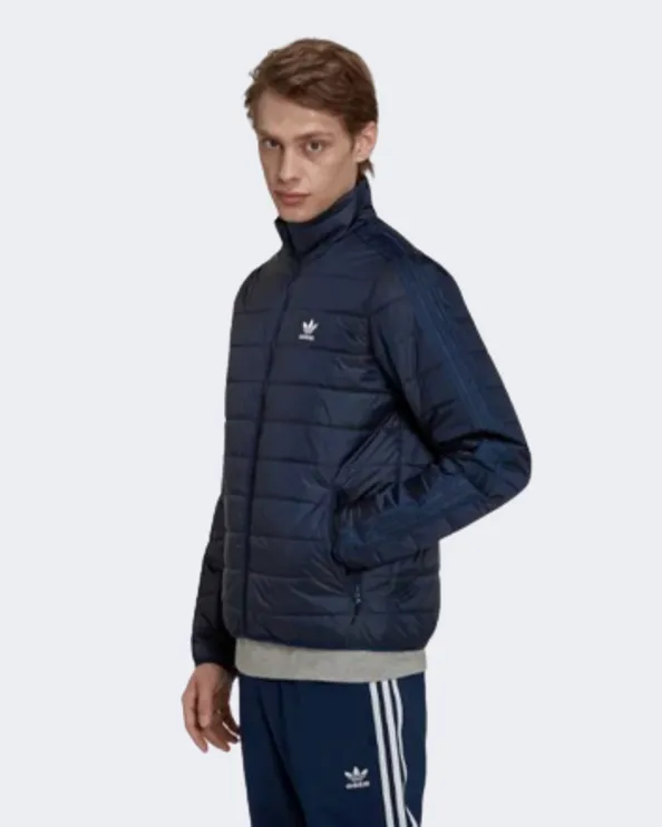 Adidas Padded Stand Collar Men Original Jacket Navy Hl9215