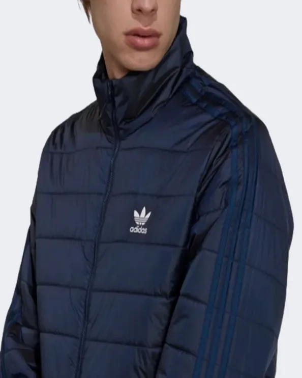 Adidas Padded Stand Collar Men Original Jacket Navy Hl9215