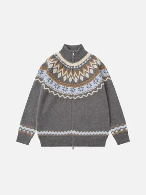 Aelfric Eden Fair Isle Turtleneck Cardigan