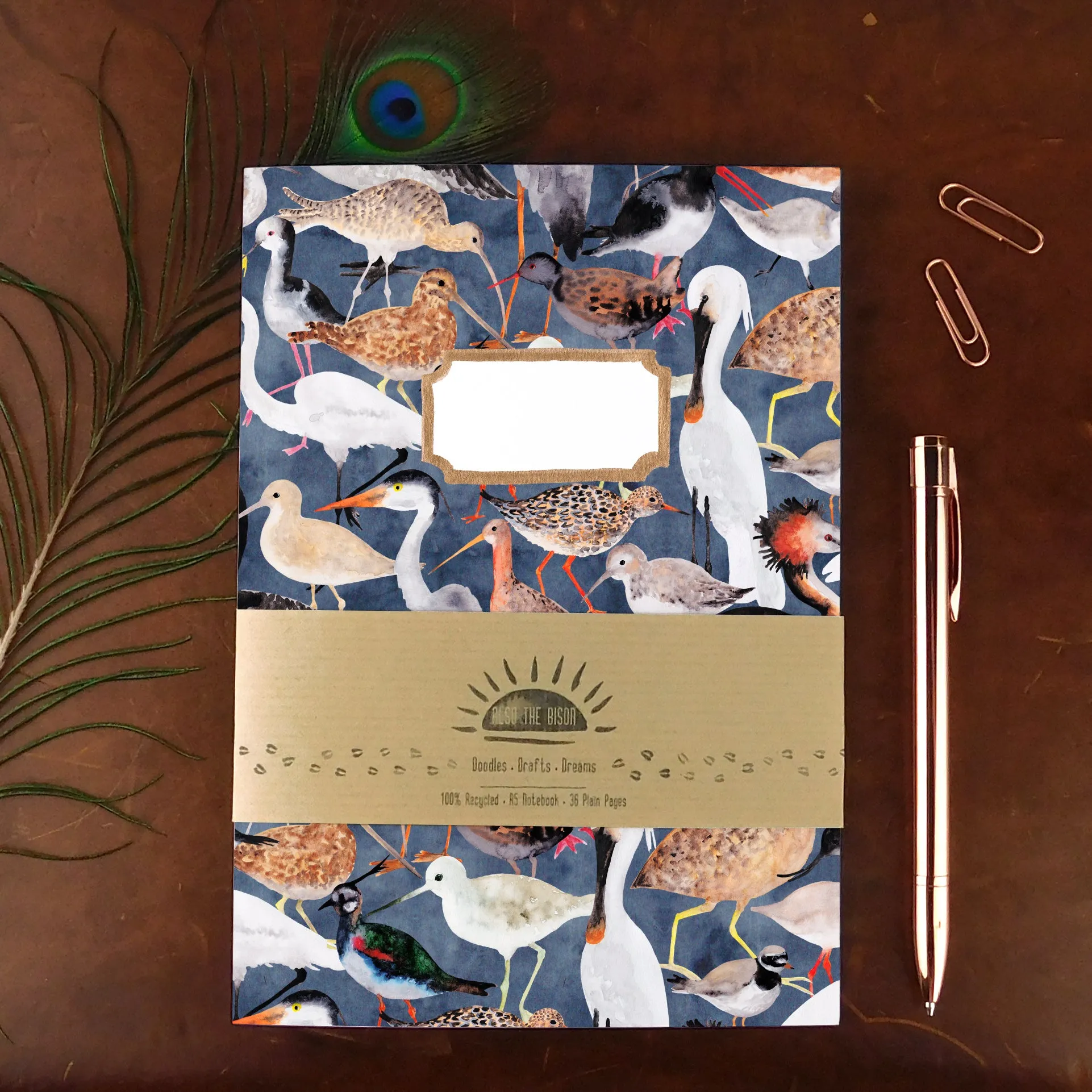 Aestes Wetland Birds Print Journal and Notebook Set