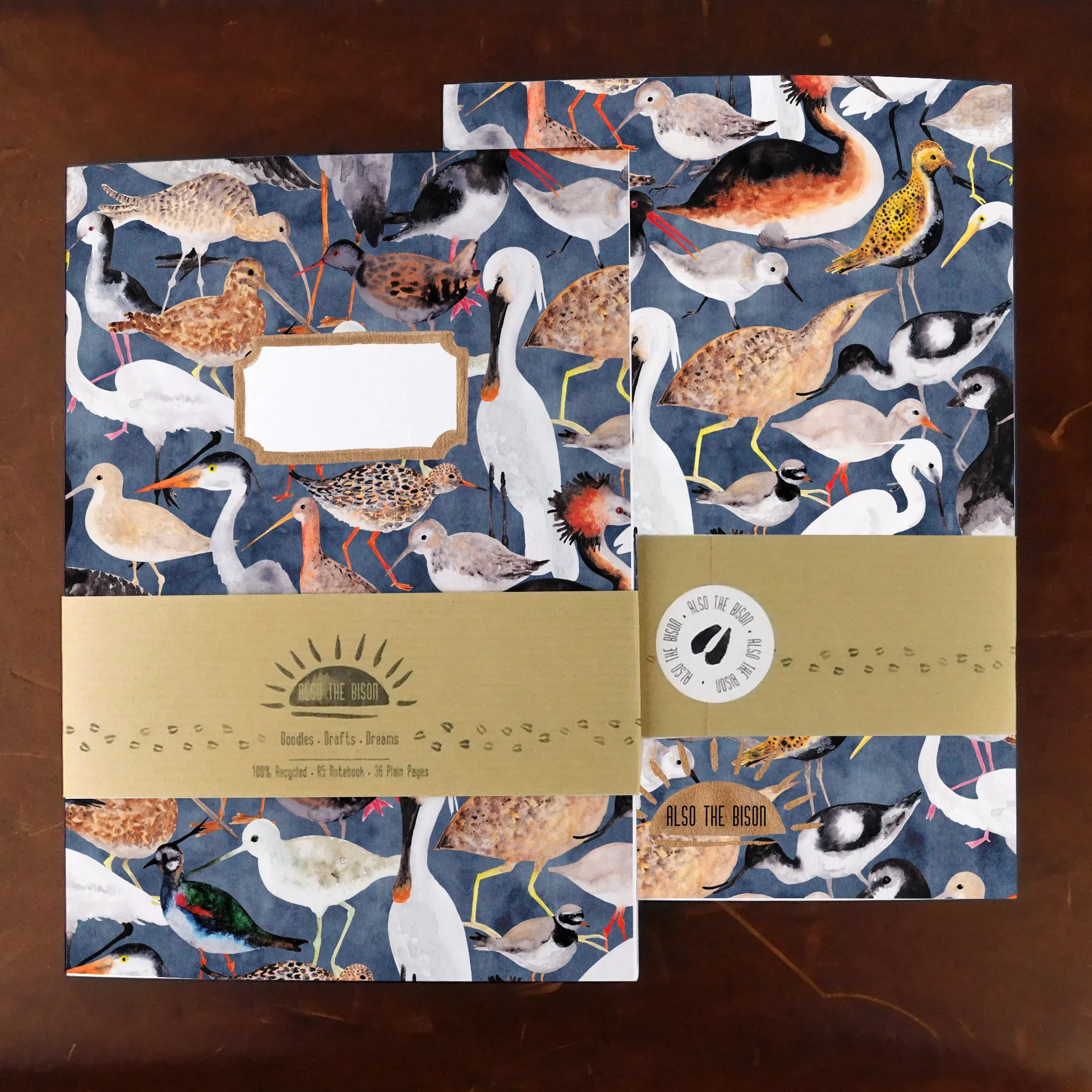 Aestes Wetland Birds Print Notebook