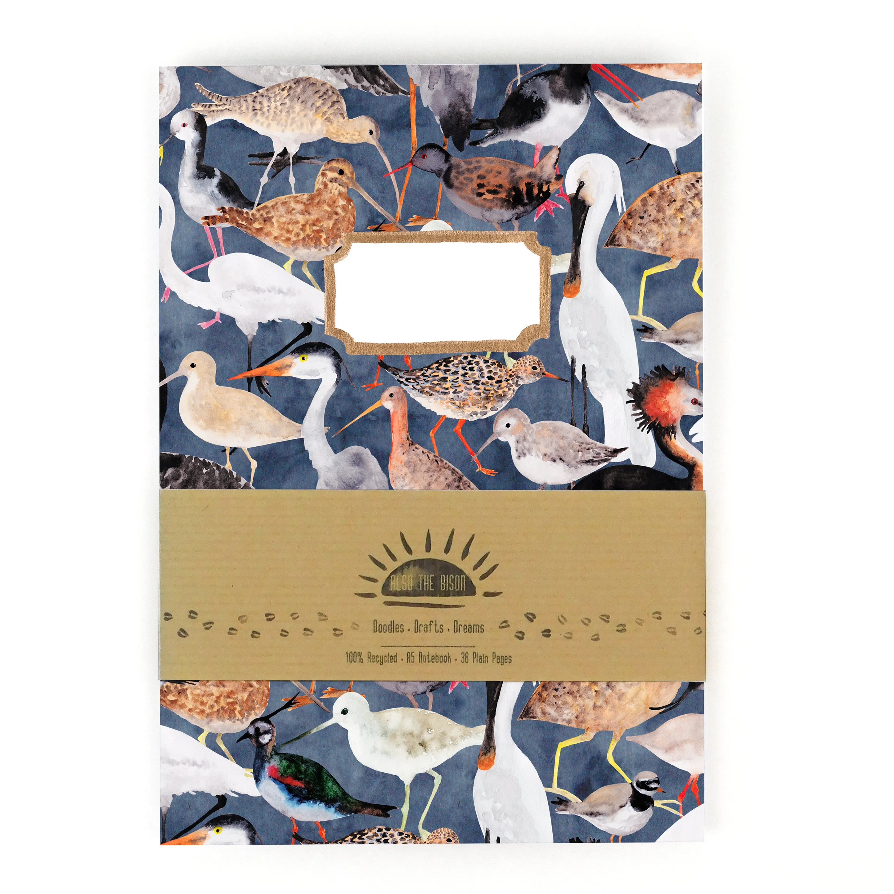 Aestes Wetland Birds Print Notebook