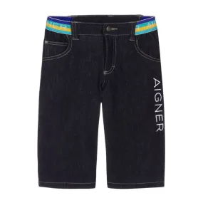 Aigner Denim Shorts Multicolour Waist