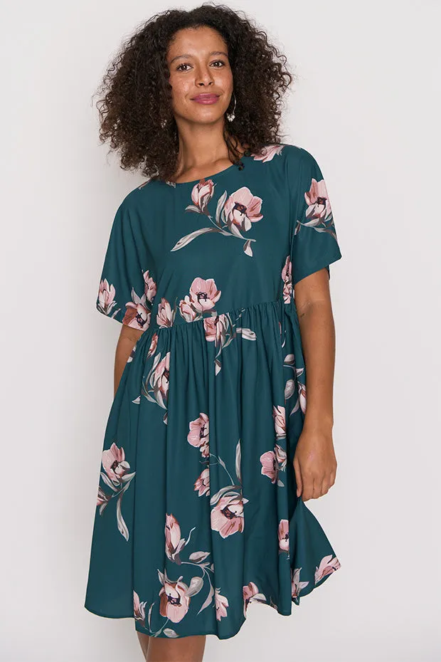 Allsorts Teal Floral Dress