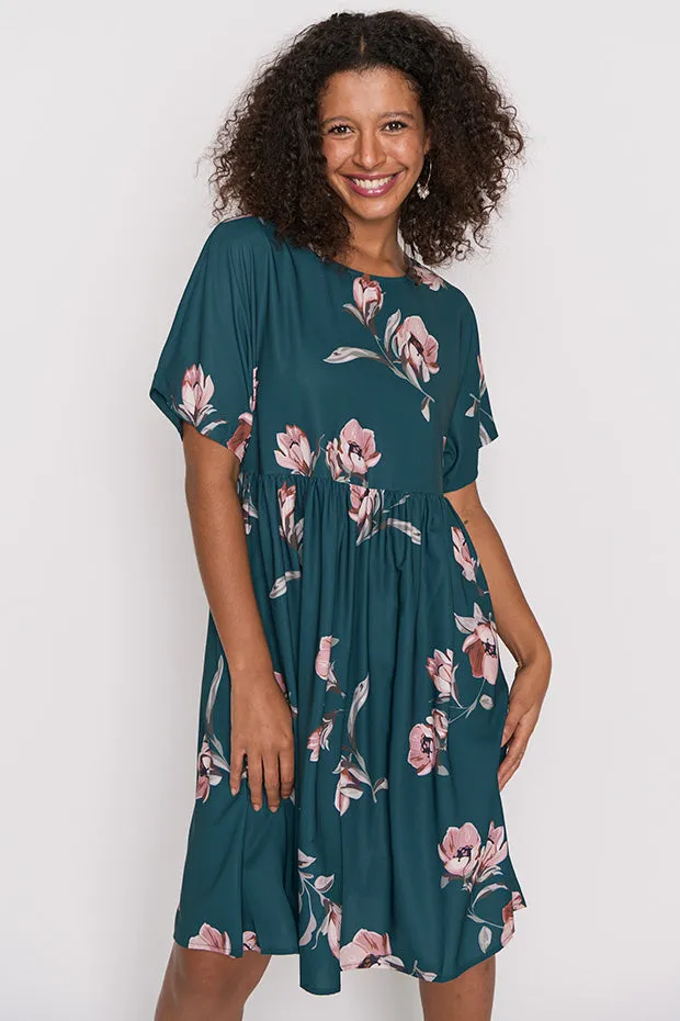 Allsorts Teal Floral Dress