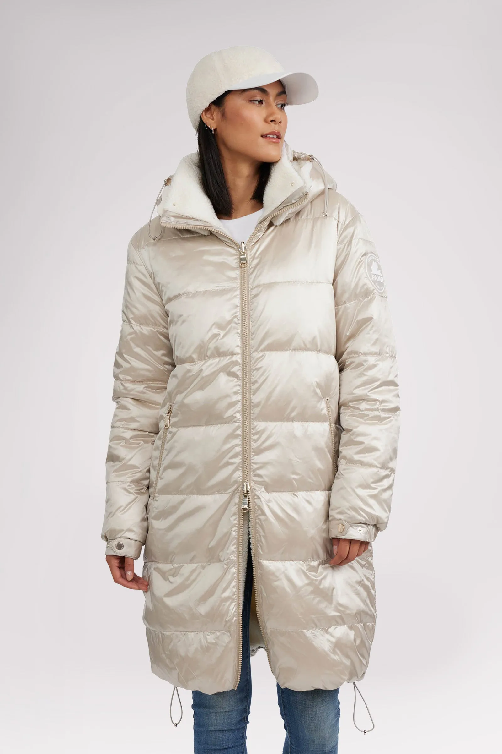 Alsephina Women's Reversible Long Puffer Jacket