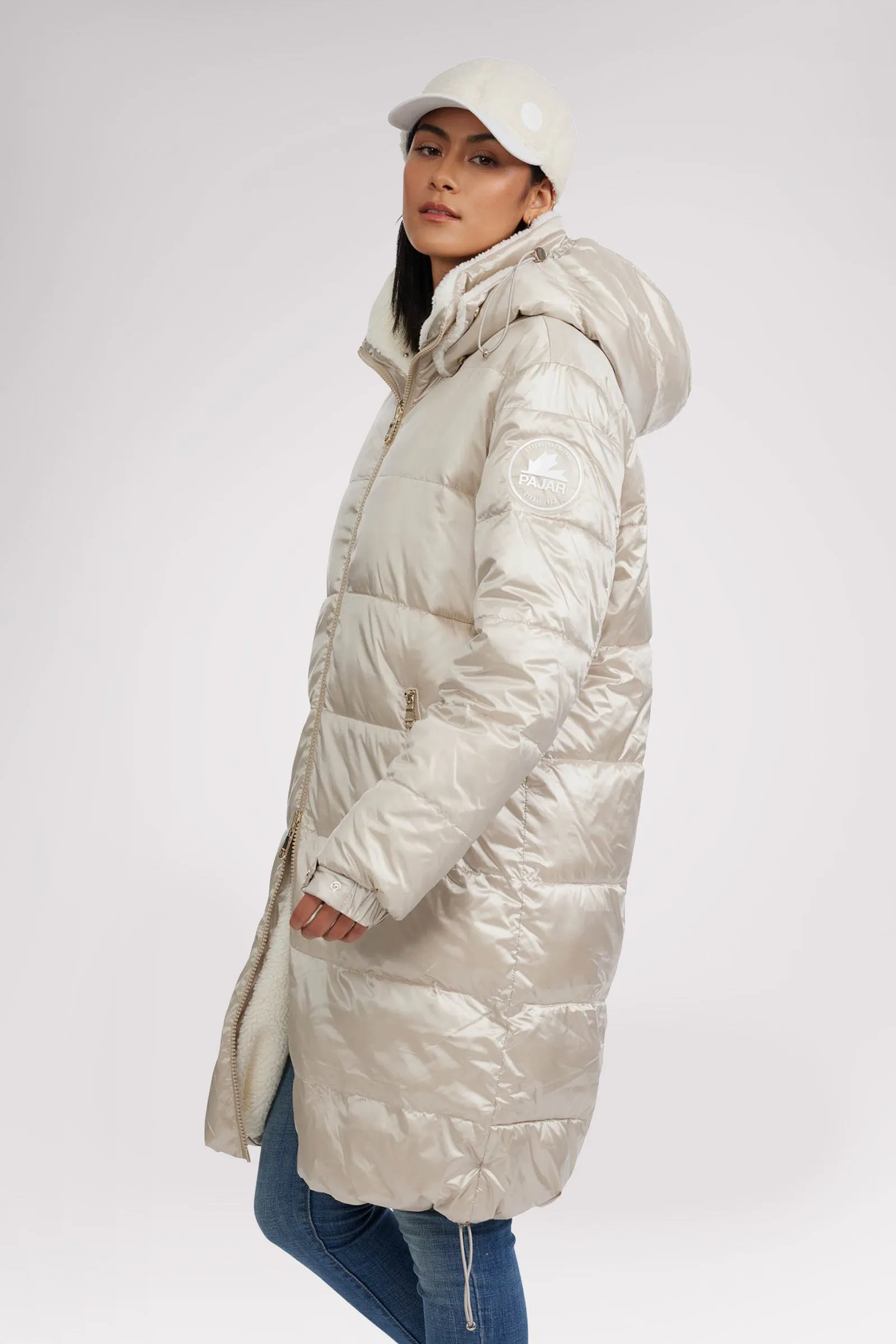 Alsephina Women's Reversible Long Puffer Jacket