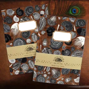 Ammonoidea Fossil Print Journal and Notebook Set