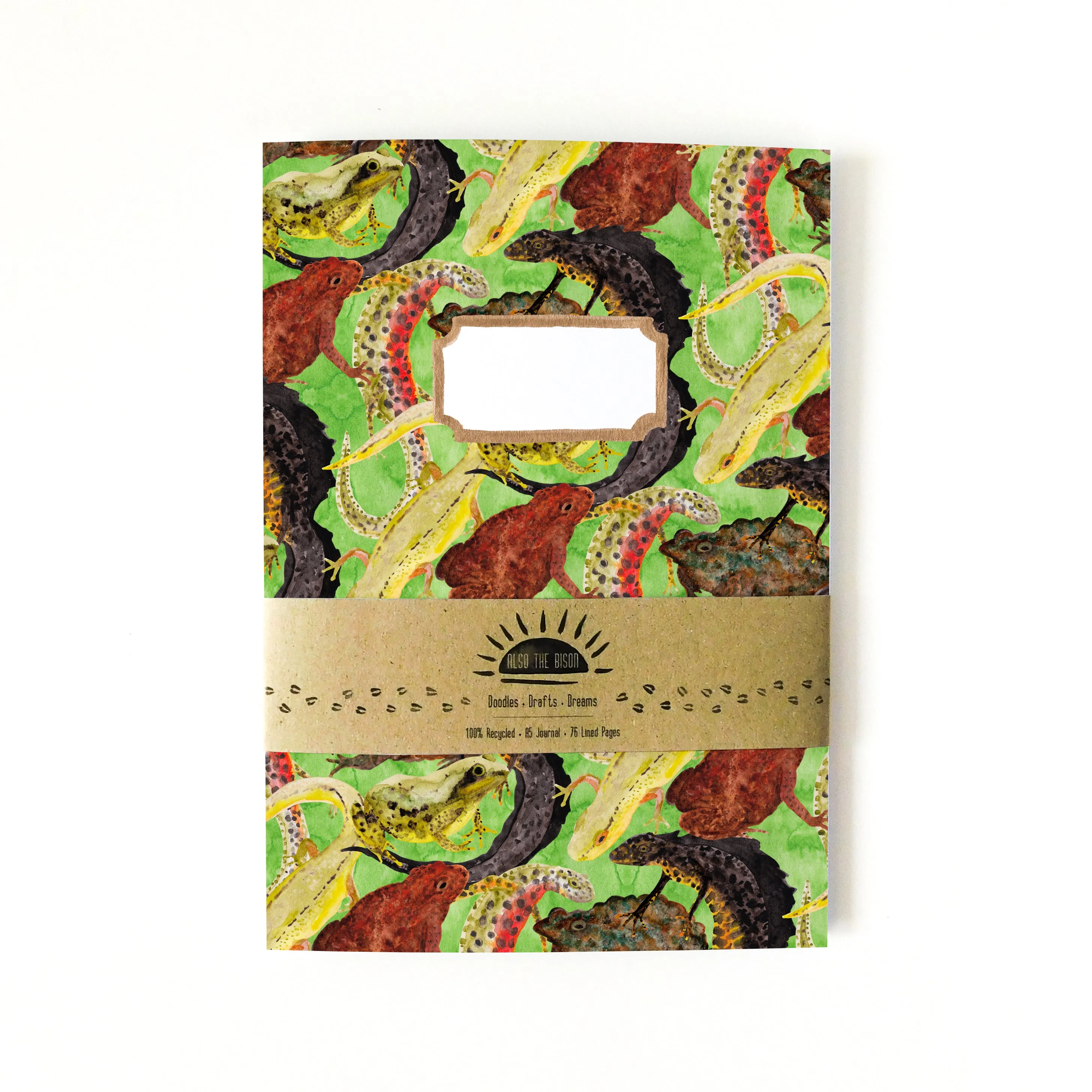 Amphibia Print Lined Journal