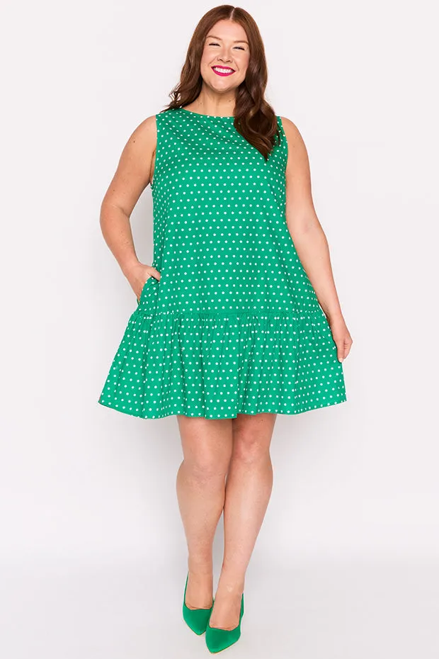 Andi Green Spot Dress