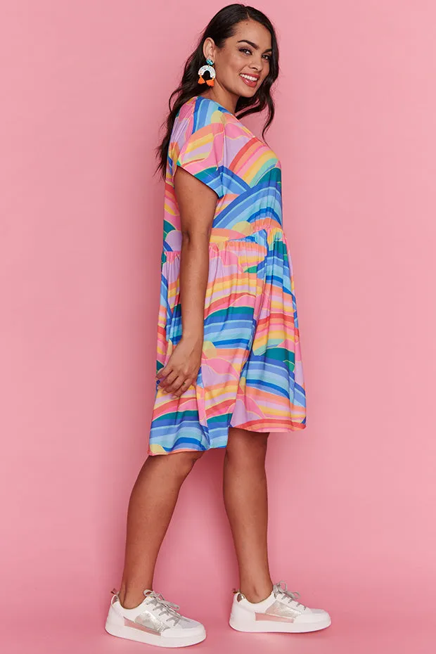 Arabella Rainbowscape Dress