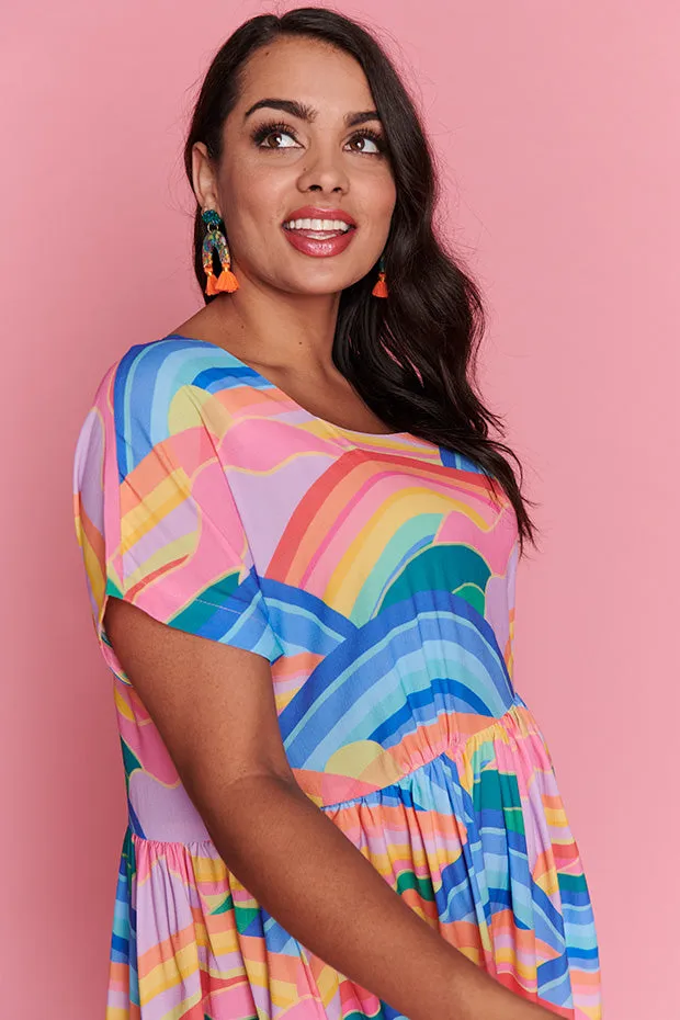 Arabella Rainbowscape Dress