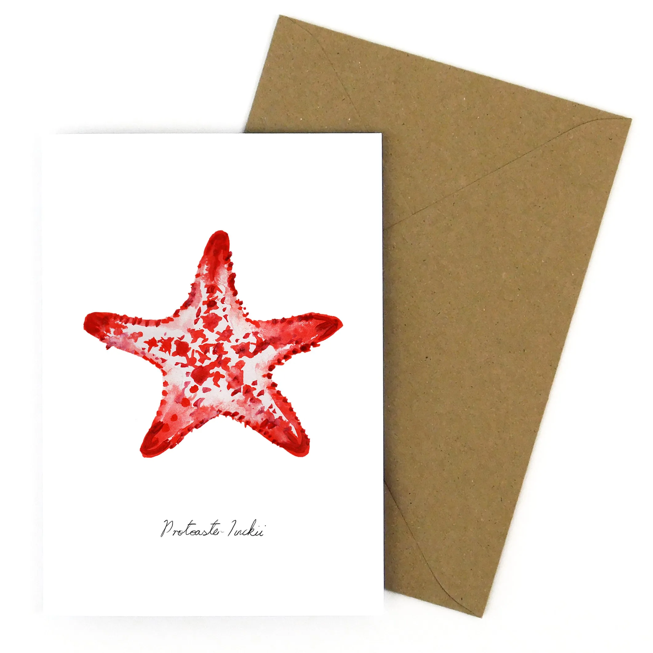 Asterozoa Crown of Thorns Starfish Greetings Card