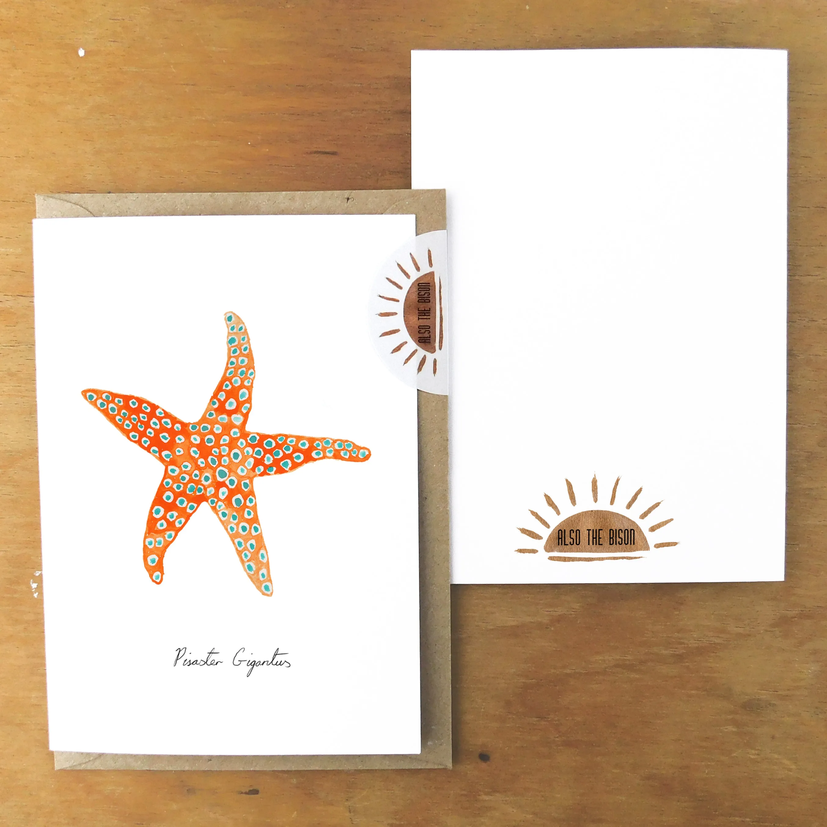 Asterozoa Giant Starfish Greetings Card