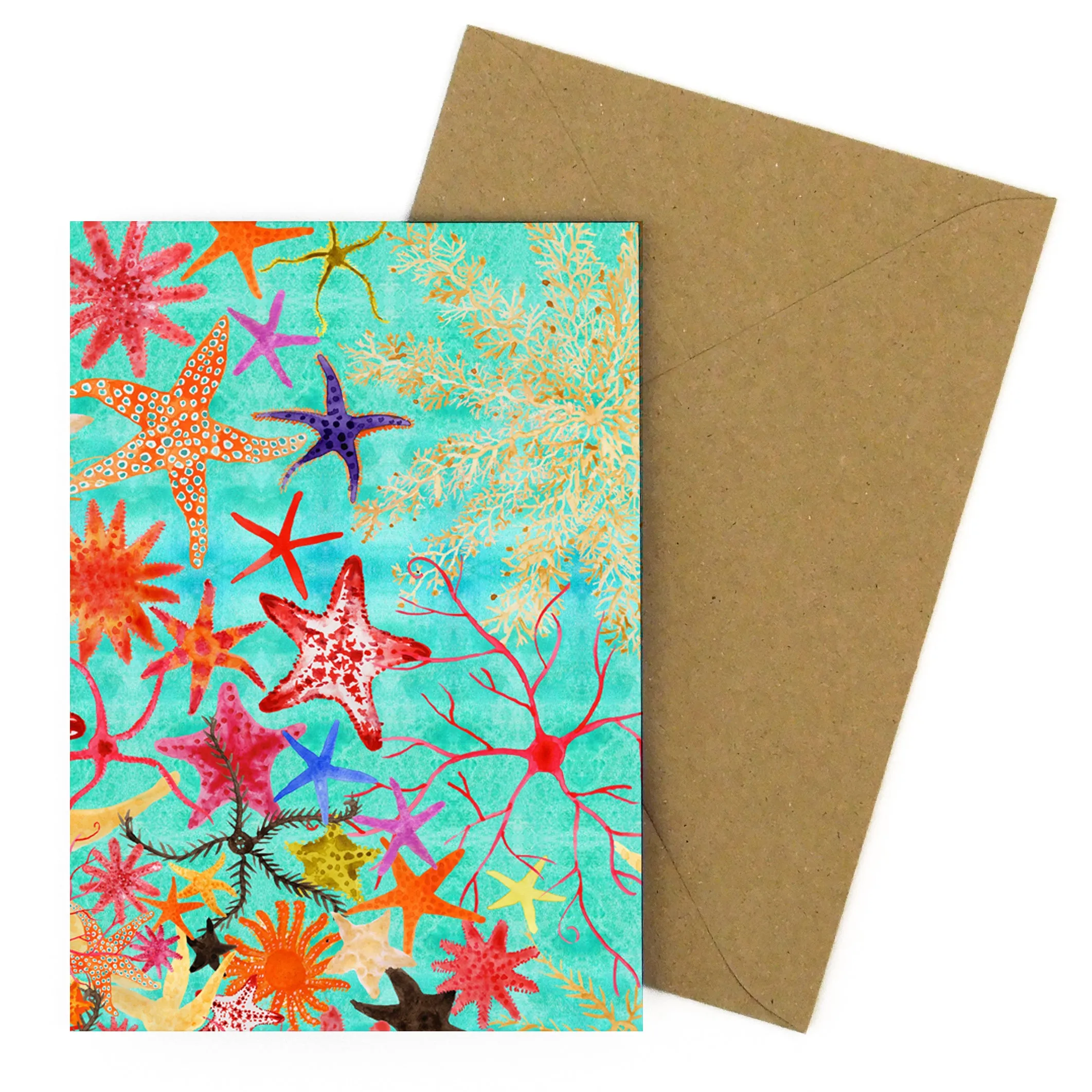 Asterozoa Starfish Greetings Card