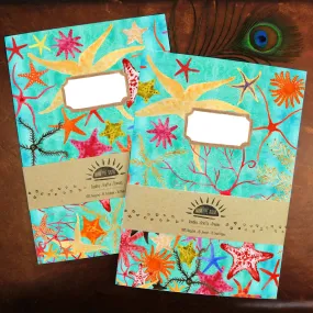 Asterozoa Starfish Print Journal and Notebook Set