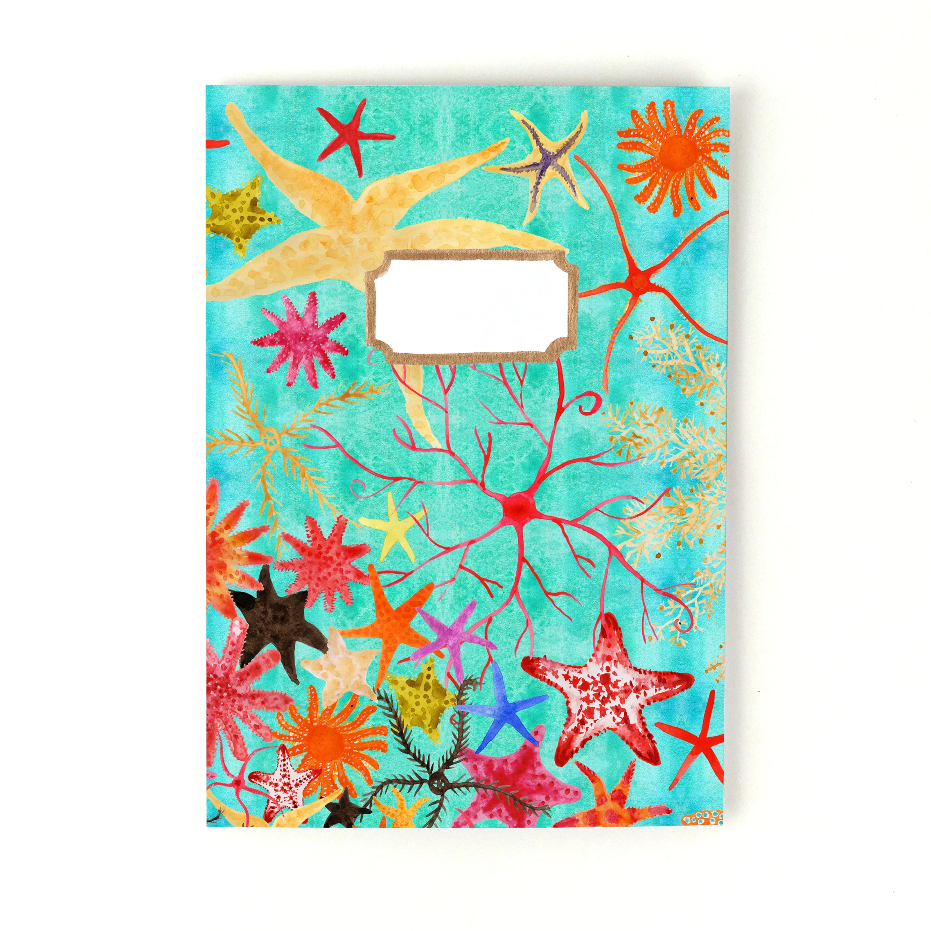 Asterozoa Starfish Print Lined Journal