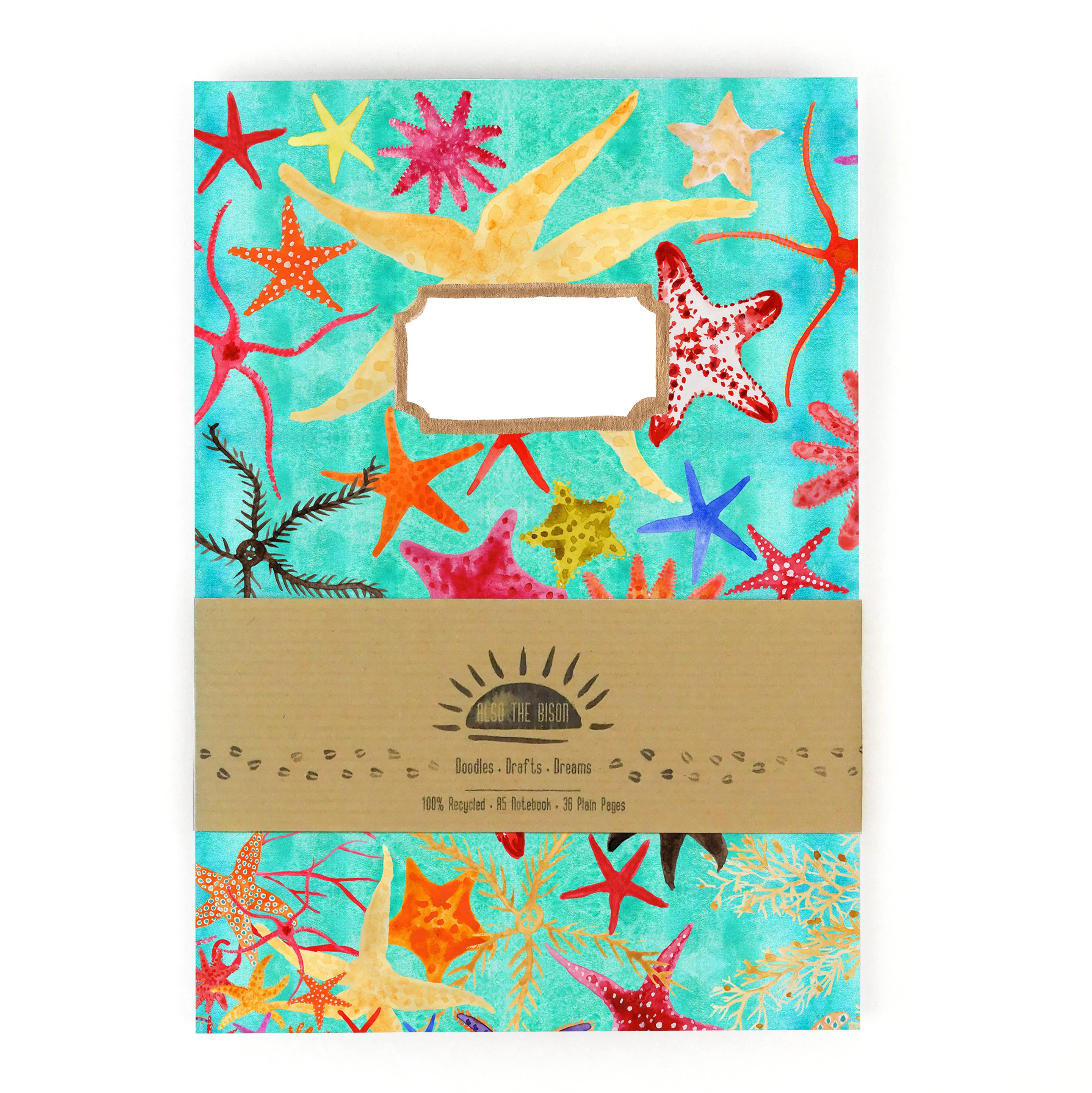 Asterozoa Starfish Print Notebook