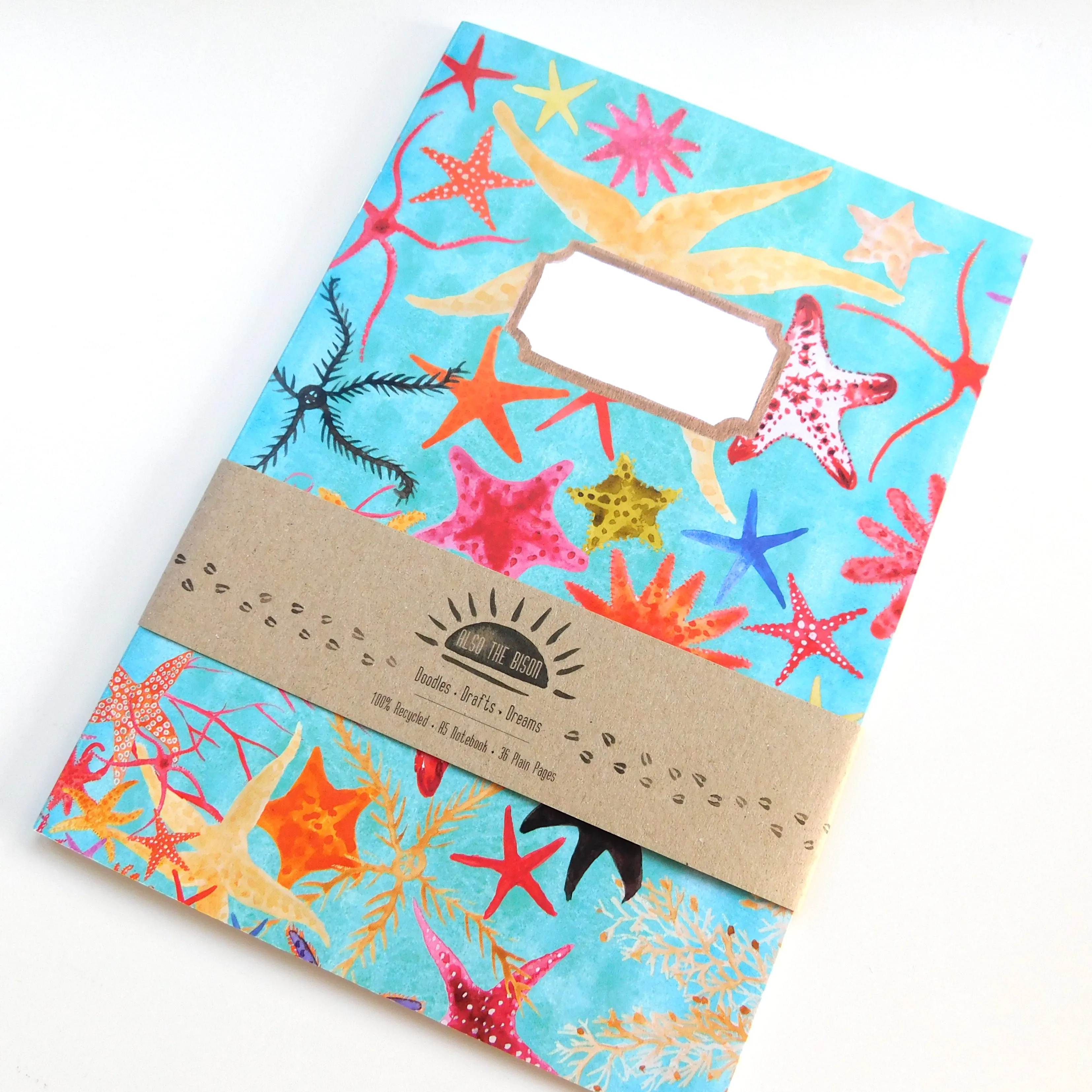 Asterozoa Starfish Print Notebook