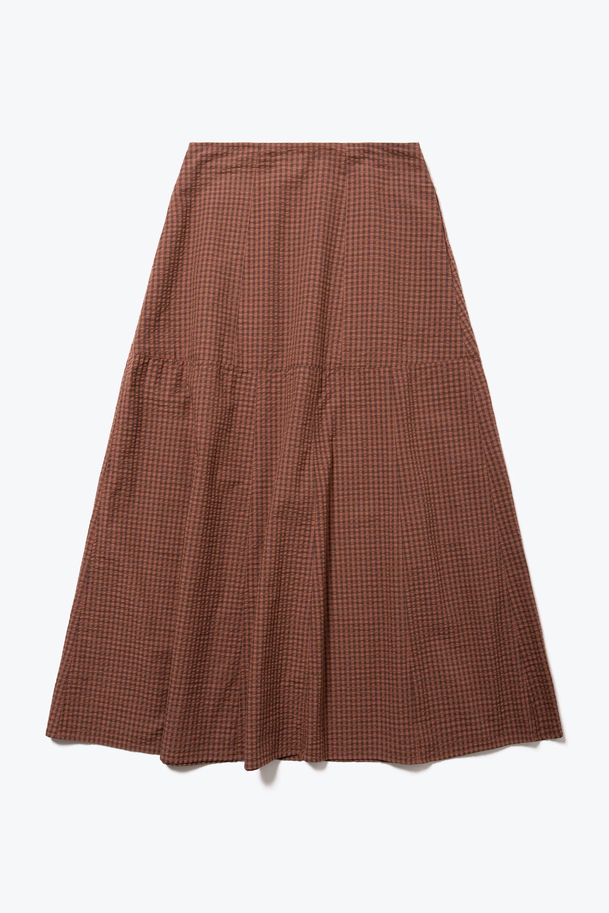 Atlas Skirt Brown Gingham