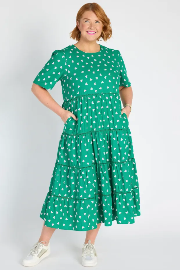 Aurelia Green Cupid Maxi Dress