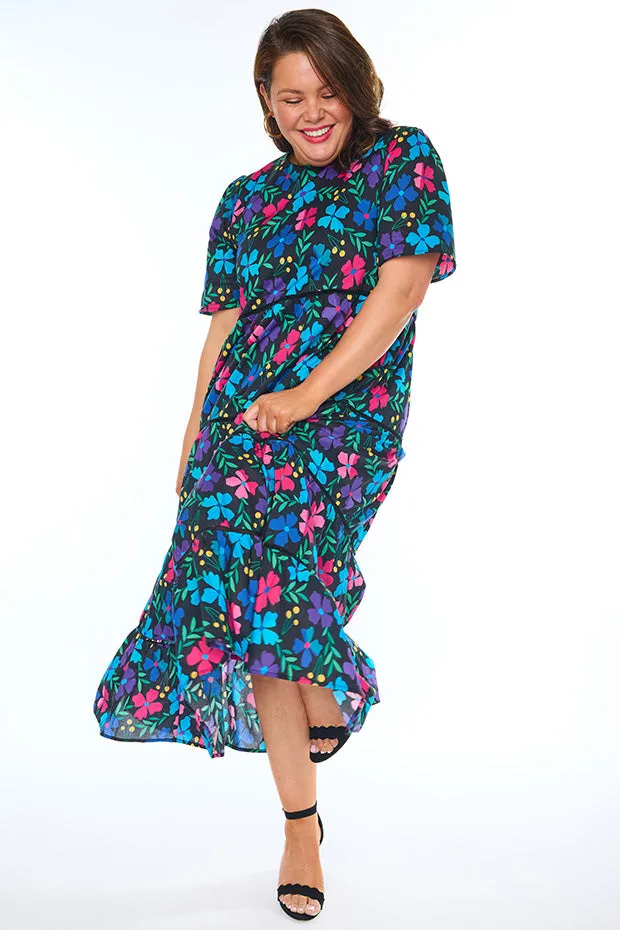 Aurelia Paper Posies Maxi Dress