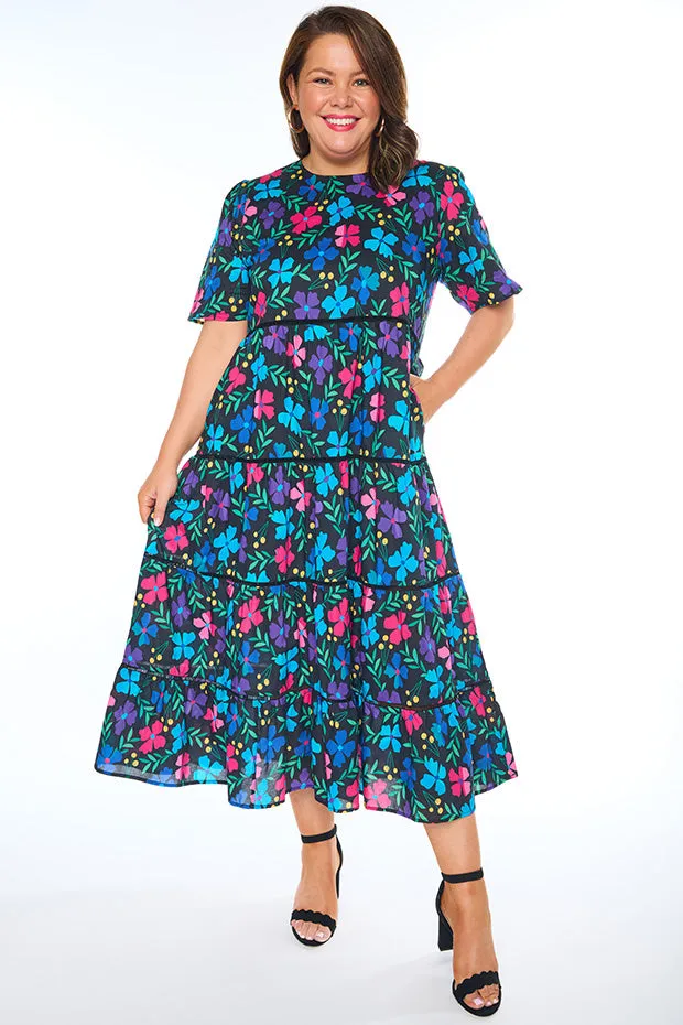 Aurelia Paper Posies Maxi Dress