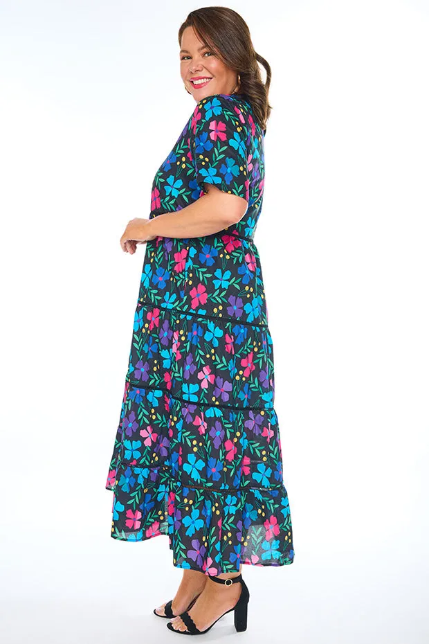 Aurelia Paper Posies Maxi Dress