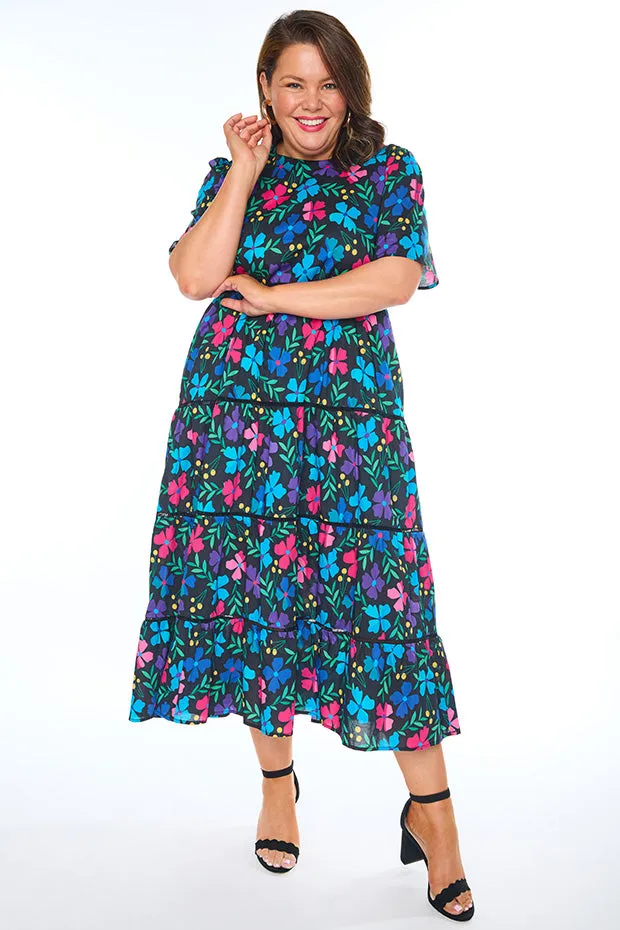 Aurelia Paper Posies Maxi Dress