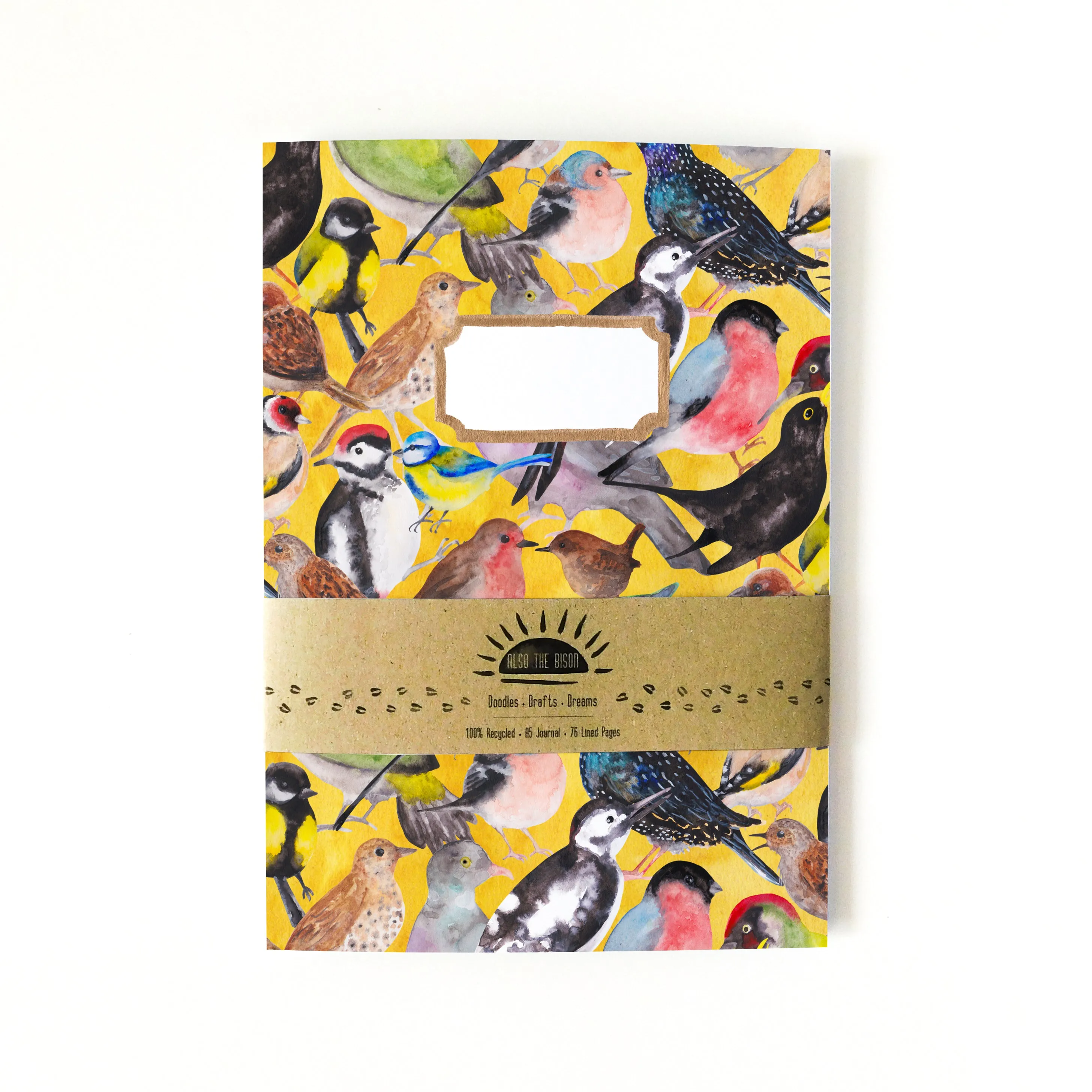 Aves British Garden Birds Lined Journal