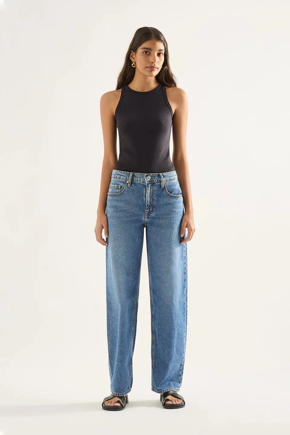 Avril Low Slouchy Wide Leg Jean