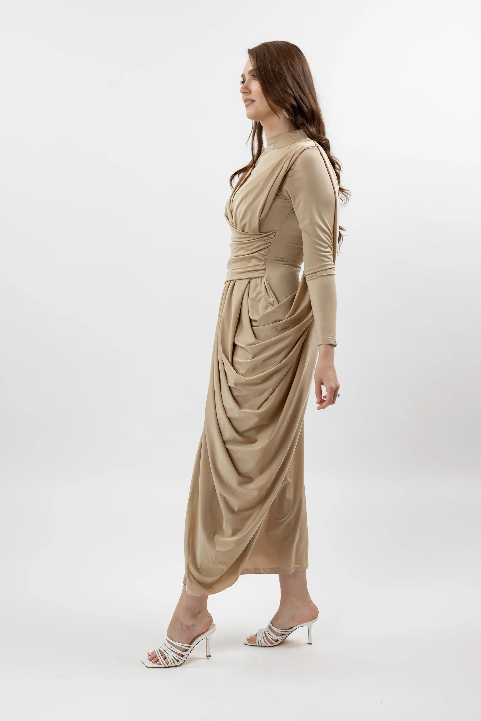 Aziya Drape Dress