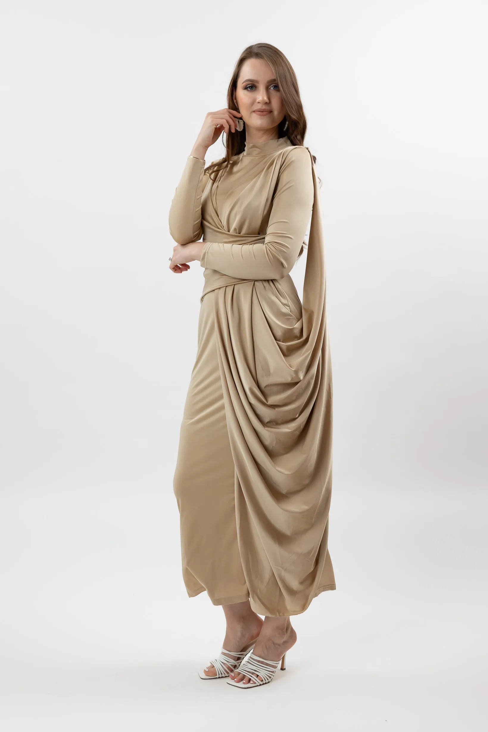 Aziya Drape Dress