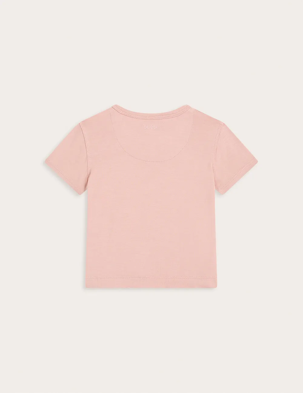 Baby Short Sleeve T-Shirt - Dusty Pink