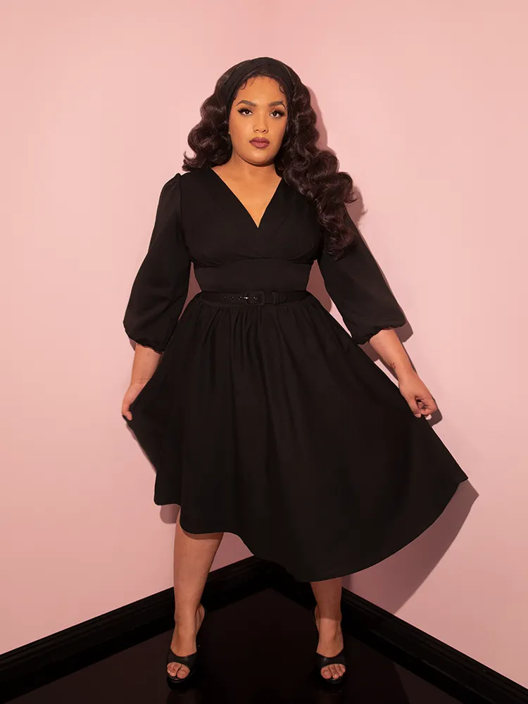 Bawdy Swing Dress in Black - Vixen by Micheline Pitt