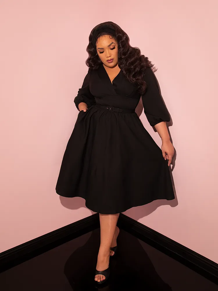 Bawdy Swing Dress in Black - Vixen by Micheline Pitt