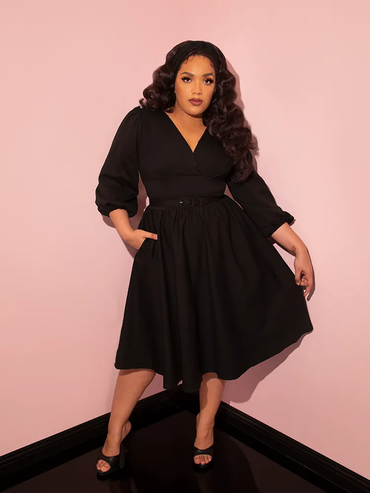 Bawdy Swing Dress in Black - Vixen by Micheline Pitt