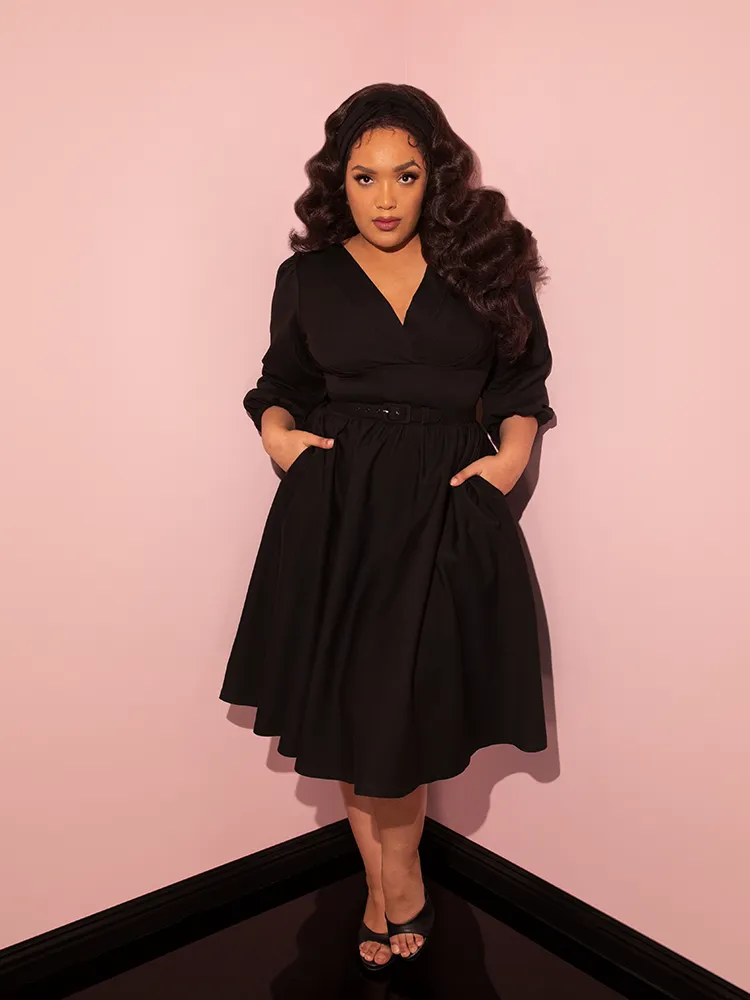 Bawdy Swing Dress in Black - Vixen by Micheline Pitt