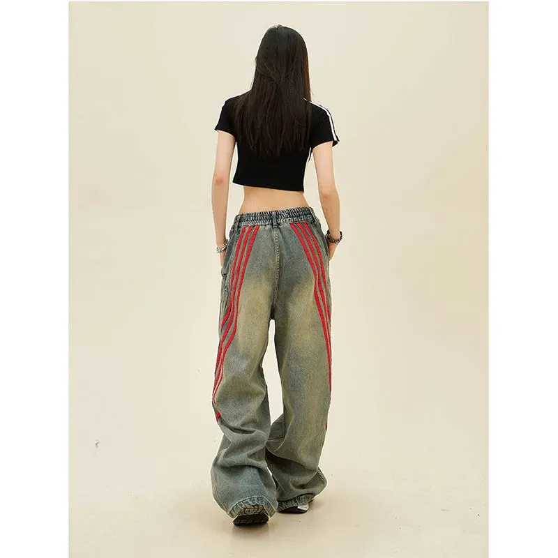 Blue Baggy Y2K Harajuku Streetwear Aesthetic Vintage Trashy Oversize Denim Jeans