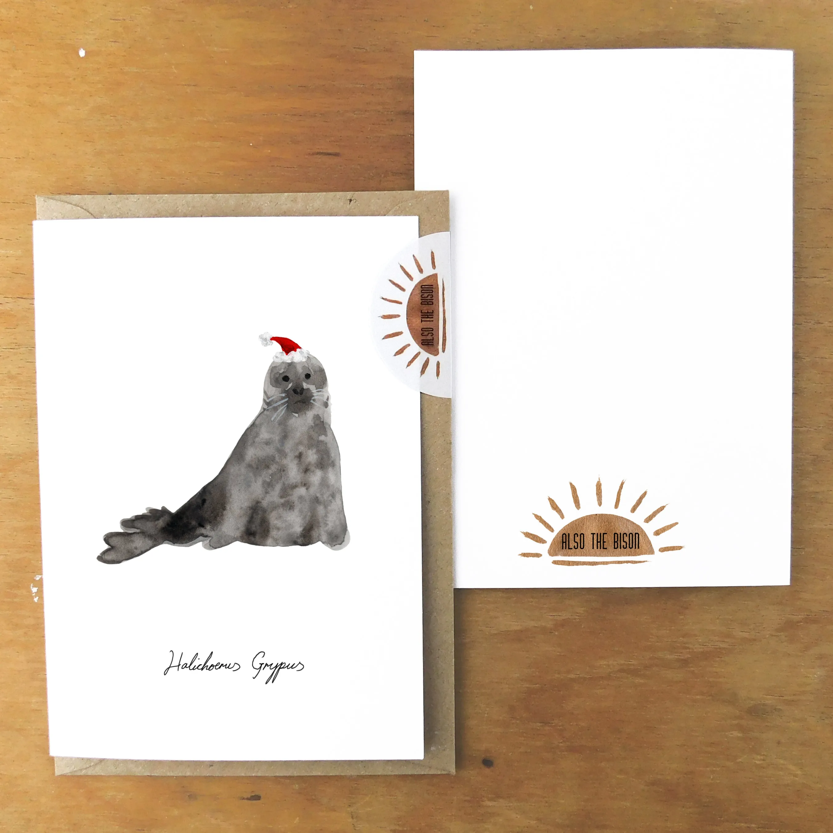 Bob Grey Seal Christmas Card