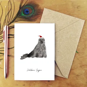 Bob Grey Seal Christmas Card