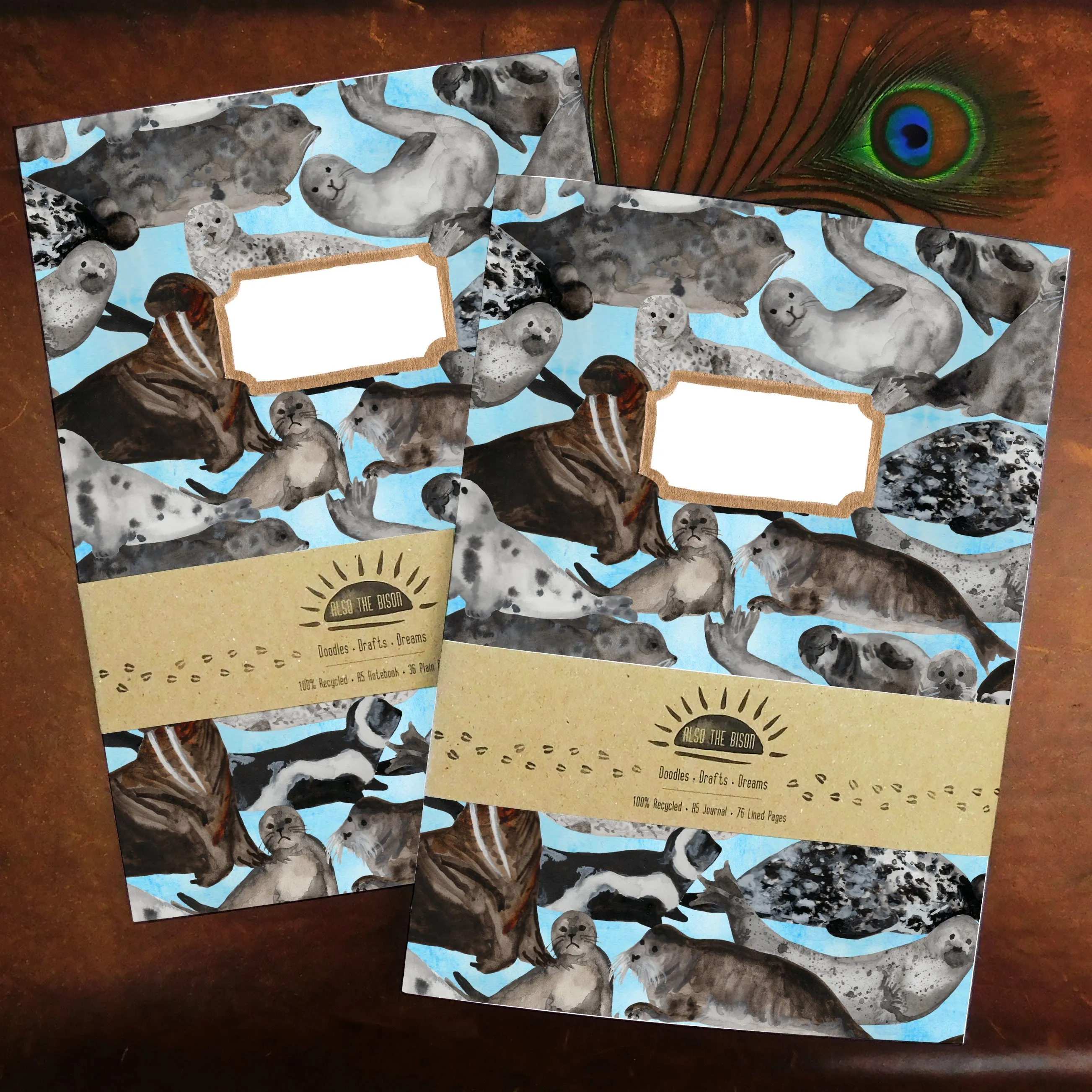 Bob of Seals Print Journal and Notebook Set